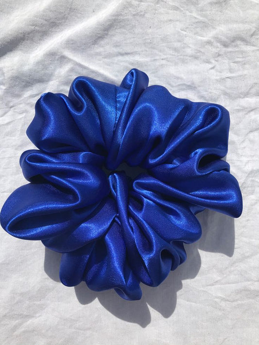 💙 Royal Blue Satin Scrunchie