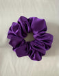💜 Royal Purple Satin Scrunchie 💜