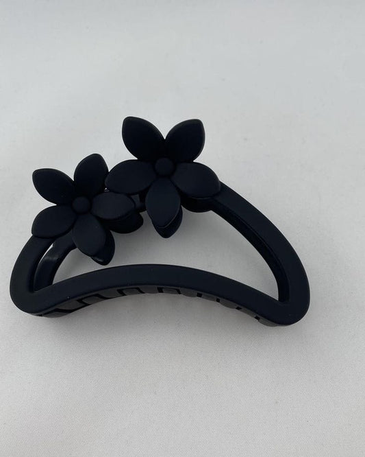 Matte black hair clip