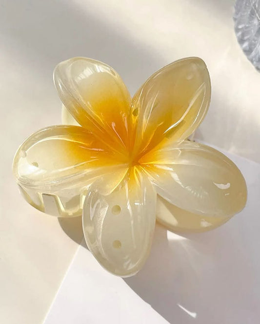 Yellow-white flower hair clip 🌼✨🌞(small)