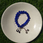 ✨ Charming Blue Bead Bracelet with Panda Charm 🐼🔵