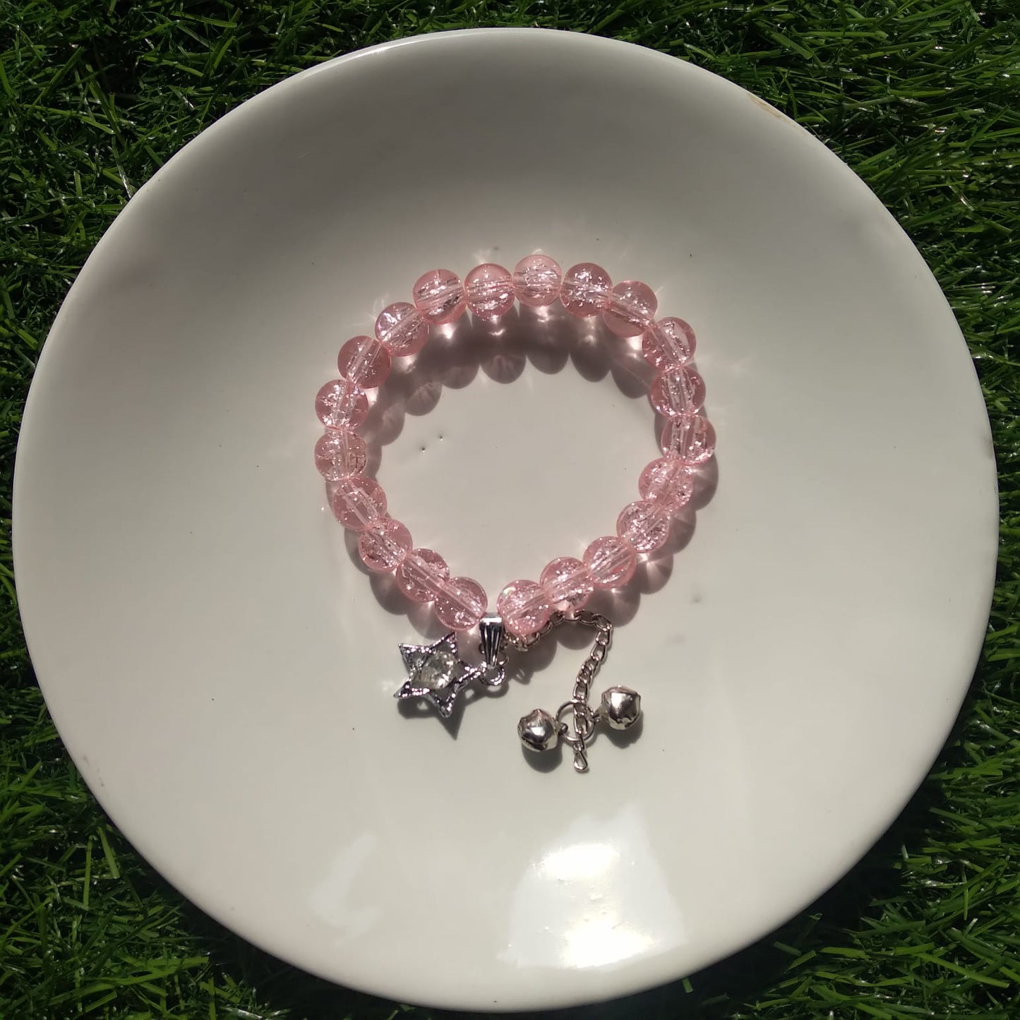 🌸 Sweet Pink Beaded Bracelet ⭐💖