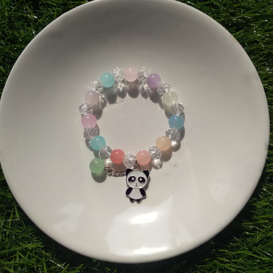 🐼 Pastel Panda Charm Bracelet 🌸