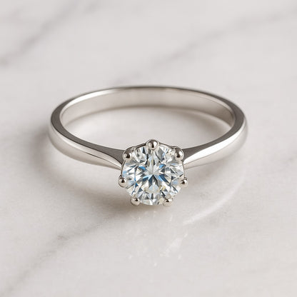 💍✨ Classic Solitaire Diamond Ring