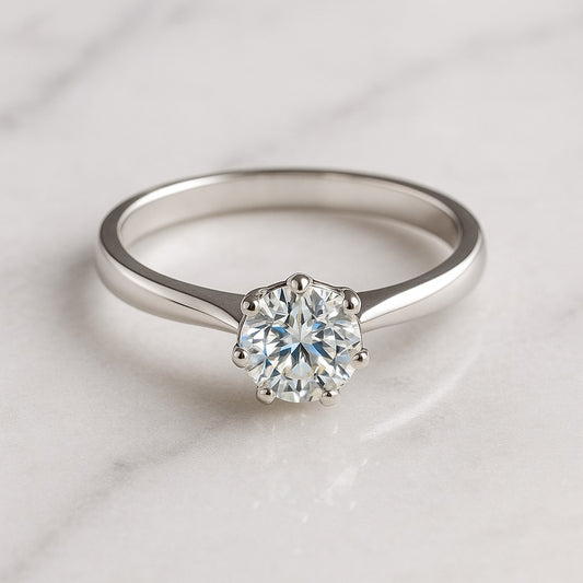 💍✨ Classic Solitaire Diamond Ring