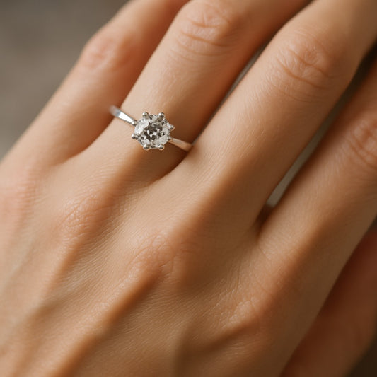 💍✨ Classic Solitaire Diamond Ring