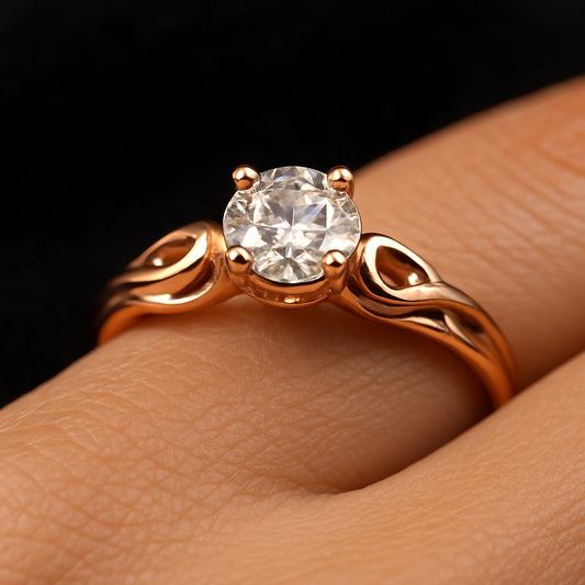 🌹💍 Romantic Rose Gold Diamond Ring